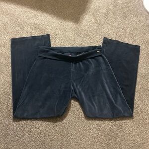 PINK Victoria’s Secret Y2K Phi Beta Pink Velour Fold Over Flare Lounge Pants